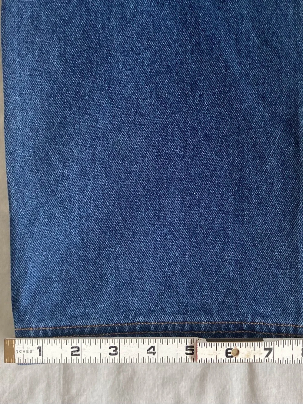 Duluth TradingCo. Men’s Ballroom PremiumDenim Jeans 36X32 Blue/Tan Flannel Lined